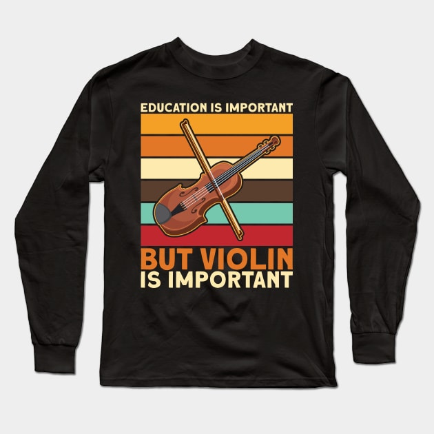 Violinist Long Sleeve T-Shirt by maxcode